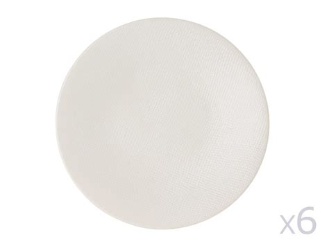 Asssiette plate en grès D 27cm Lot de 6 VESUVIO TABLE PASSION Pas