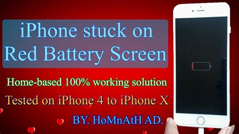 Iphone Stuck In Red Battery Screen Tested On Iphone 4 4s 5 5s 6