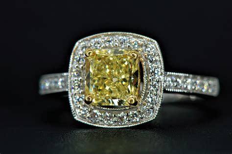 Natural Fancy Yellow Diamond Ring — Diamond Brokerage | Jewelry Store ...