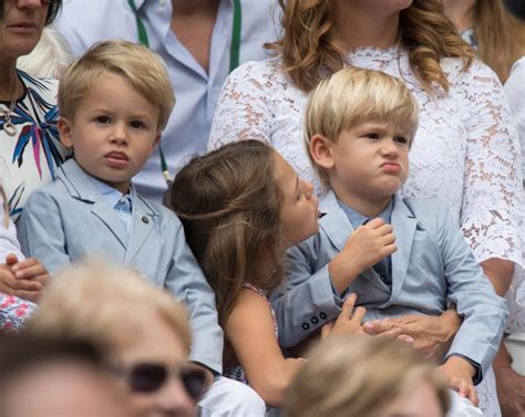 Roger is a swiss professional tennis. Rodger Federer's two sets of twins steal the show at ...