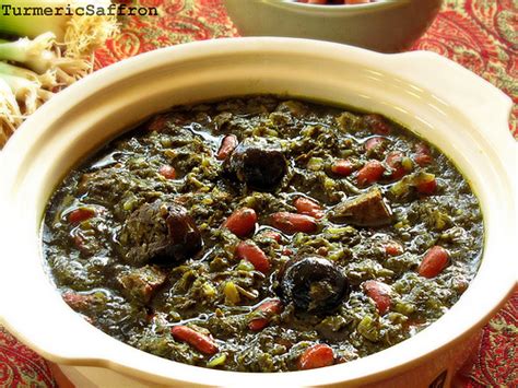 If the ghormeh sabzi seems a little watery, leave it uncovered for the last 20 minutes of cooking and allow to reduce into a thick stew. Turmeric & Saffron: Ghormeh Sabzi - Persian Herb Stew