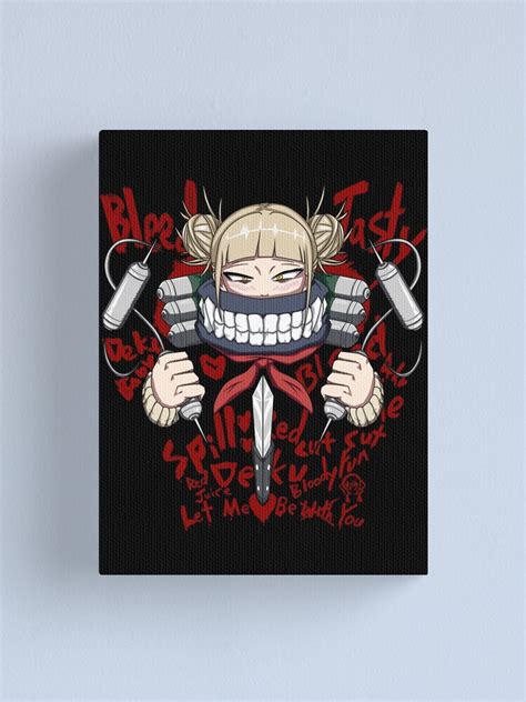 Himiko Toga Bloody Love Canvas Print By Fu Man Chu Redbubble