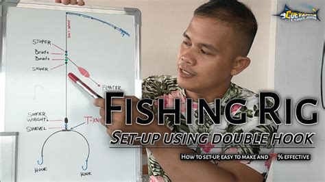 Fishing Rig Using Double Hook Set Up How To Setup Easy To Make And