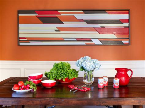 You'll need tape to create the pattern and you can work with as many colors as you'd like. 10 easy and cheap DIY ideas for decorating walls
