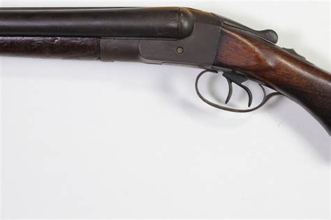 Antique Double Barrel Shotgun 12 Ga By Hopkins And Allen Cut Down Or
