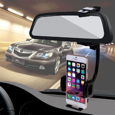 Haweel Phone Stand Universal Car Rear View Mirror Stand Mount Holder