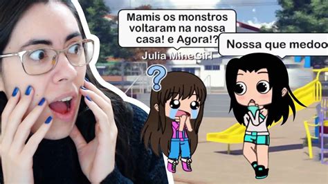 Julia Minegirl Em Os Monstros Voltaram Gacha Life Mini Filme Youtube