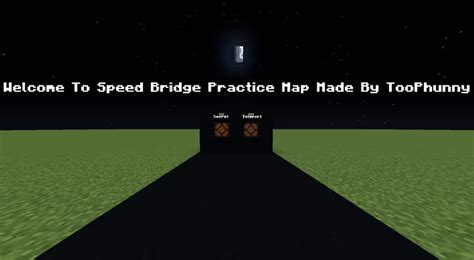 Speed Bridge Practice Map Minecraft Map