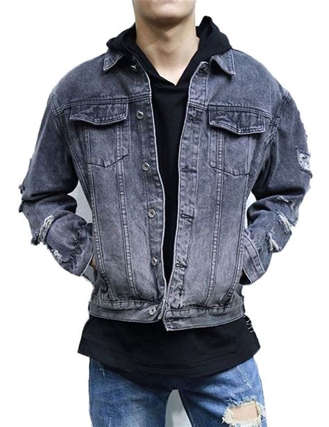 45 Awesome Jeans Jackets Ideas For Men Look Cooler Denim Jeans Ripped