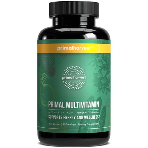 Multivitamins By Primal Harvest Primal Multivitamin For Women And Men