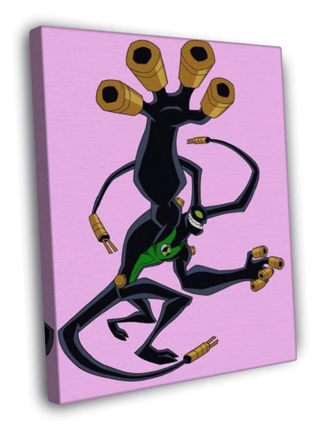 Ben 10 Feedback Alien Cartoon Tv Series Art Wall 20x16 Inch Framed