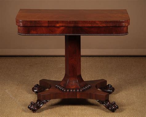 William Iv Rosewood Fold Over Card Table C1835 Antiques Atlas