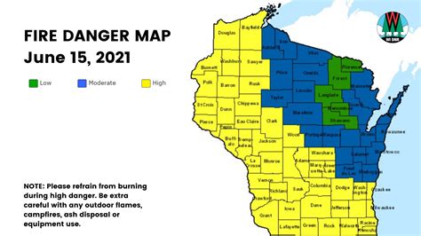 High Fire Danger Across Wisconsin Wisconsin Dnr