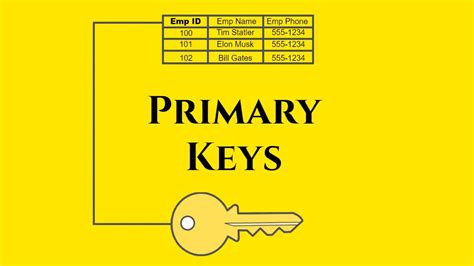 What Is A Primary Key Database Tutorial And Example Comp Sci Central