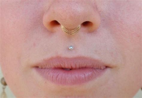 Gold Medusa Piercing Septum Piercings Facial Piercings Piercings Unique Lip Piercing