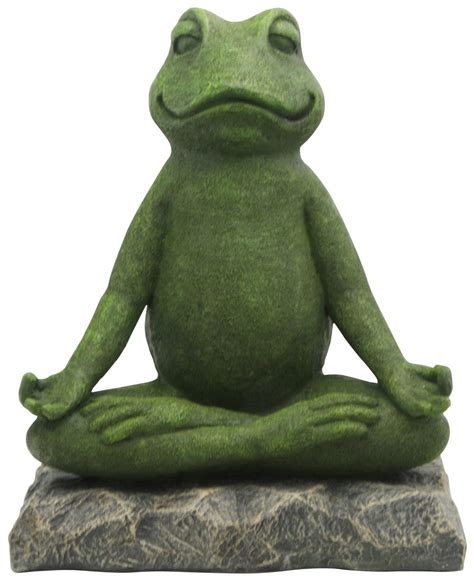 Culture Spot Meditating Garden Yoga Frog Statue