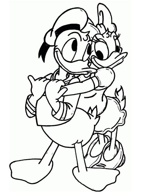Dibujos Para Colorear Imprimir Del Pato Donald Y Daisy Buscar Con My