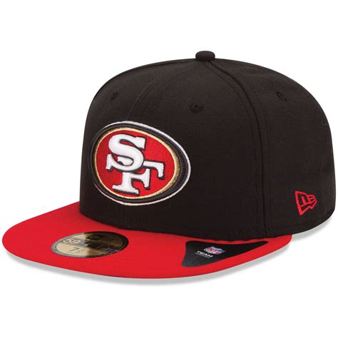 New Era San Francisco 49ers Blackscarlet 59fifty Fitted Hat