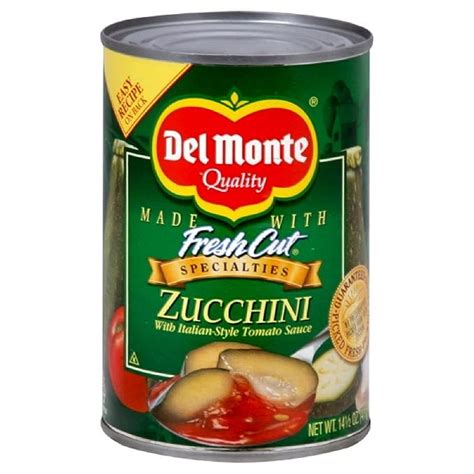 Del Monte Canned Fresh Cut Zucchini With Italian Style