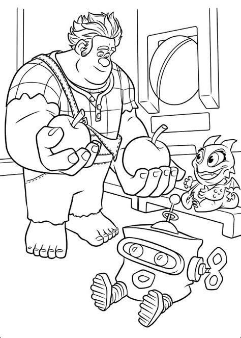 Ralph posing for a photo at disneyland. Wreck it ralph to color for children - Wreck-It Ralph Kids ...