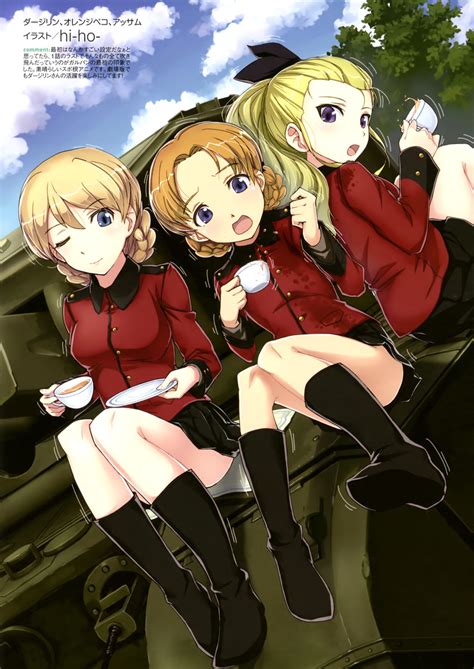 Darjeeling Orange Pekoe And Assam Girls Und Panzer Drawn By Hi Ho Danbooru