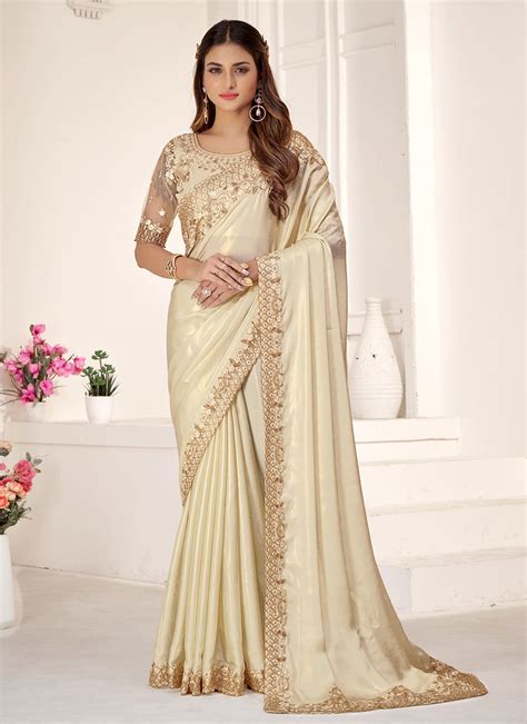 Buy Satin Silk Classic Saree Online