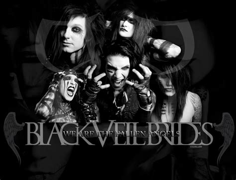 1039514 Monochrome Midnight Black Veil Brides Darkness Black And