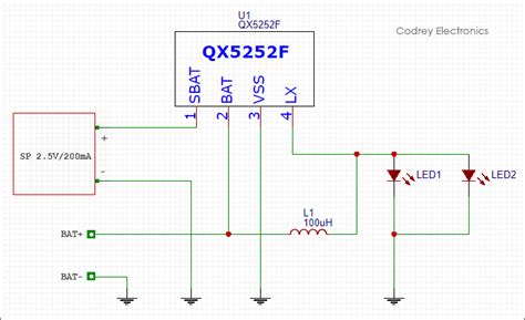 As can be seen in the given circuit diagram, the design. Solar LED Road Stud Circuit - Codrey Electronics
