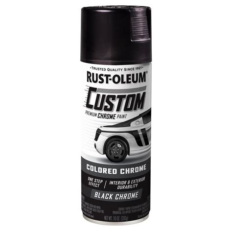 Rust Oleum Chrome Black Premium Custom Spray Paint