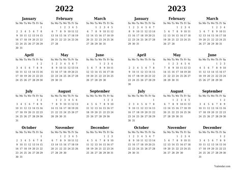 2022 2023 2024 2025 Free Printable Calendars And Plan
