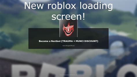New ROBLOX loading screen (Only when you play a game from the app