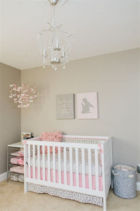 Pink And Gray Nursery Grey Room Grey Baby Nursery