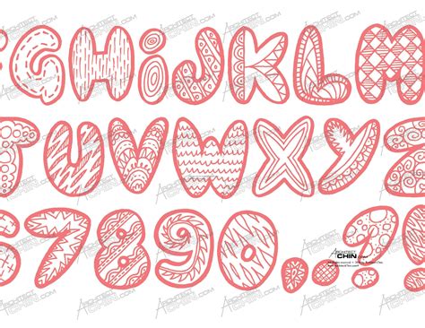 Doodle Font Doodle Letters Alphabet Digital Download Etsy