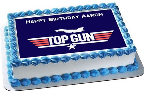 Top Gun Edible Cake Topper Or Cupcake Topper Decor Edible Prints