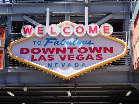 Welcome To Fabulous Downtown Las Vegas Nevada Fremont St Sign