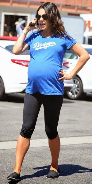 Premium Pilates And Fitness Mila Kunis Puts Her Very Pregnant Pilates Bump On Display