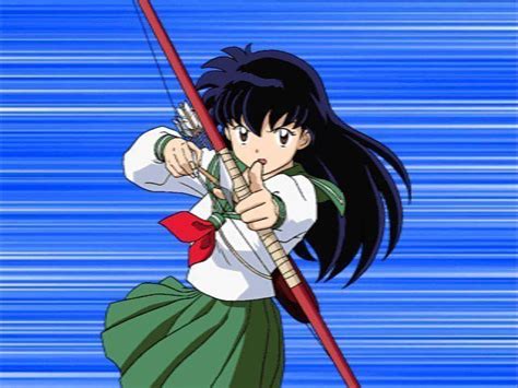 Kagome With Her Sacred Bow And Arrow From Inuyasha Kagome Higurashi Inuyasha Anime