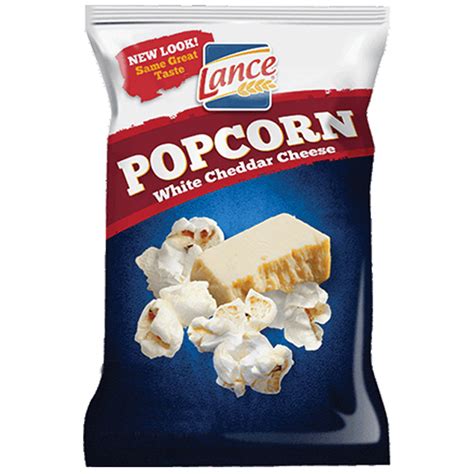 Lance White Cheddar Cheese Popcorn 35 Ounce Bags 16ct Box