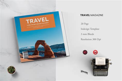 World Travel Magazine Magazine Templates ~ Creative Market