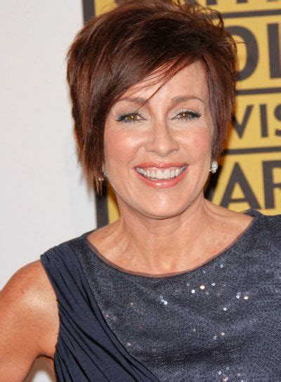 Patricia Heaton Short Straight Layered Edgy Brunette Hairstyle