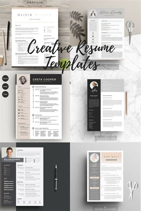 Resume Templates To Use For Creating Eye Catching And Professional Resumes For Any Industry B