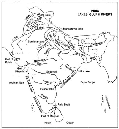 Icse Solutions For Class Geography Map Of India A Plus Topper
