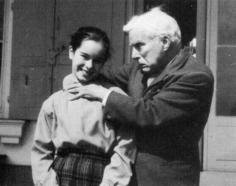 Charlie Chaplin Goofing Around With His Daughter Geraldine Circa 1958