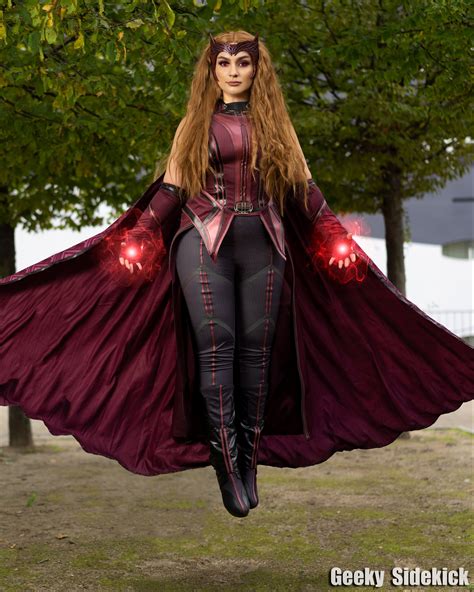 scarlet witch cosplay by ready cosplayer one shot by geeky sidekick photography at mcm comic