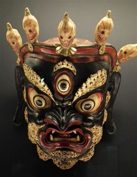 Mask Tibet Third Eye Skull Black Gold Masks Skulls In 2019 Chinese