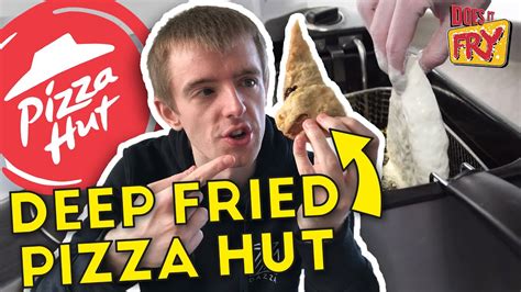 Fried chicken with lettuce, tomatoes, roasted peppers, fresh mozzarella and balsamic vinegar. SCOTTISH GUY DEEP FRIES PIZZA HUT | Does it Fry? - YouTube