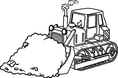 Backhoe Coloring Page At Free Printable Colorings