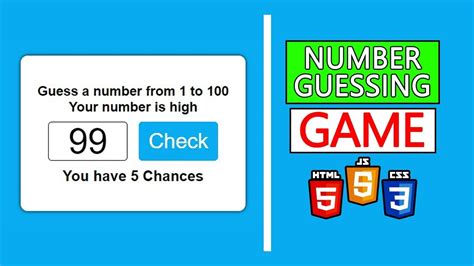 How To Create Number Guessing Game With Html Css And JavaScript YouTube
