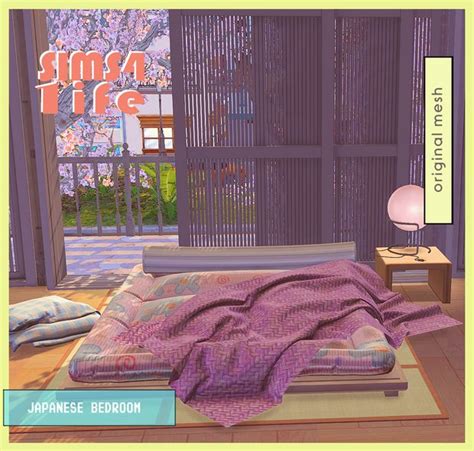 Japanese Bedroom Sims41ife On Patreon Sims 4 Bedroom Sims 4 Sims