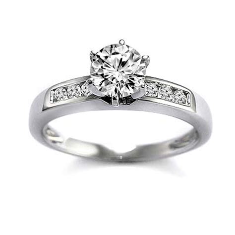 Anzor Jewelry 14k Solid White Gold Diamond Engagement Ring Setting
